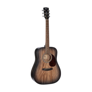 Cort Earth 60M Acoustic Guitar w/Bag, Open Pore Trans Black