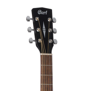 Cort Earth 60M Acoustic Guitar w/Bag, Open Pore Trans Black