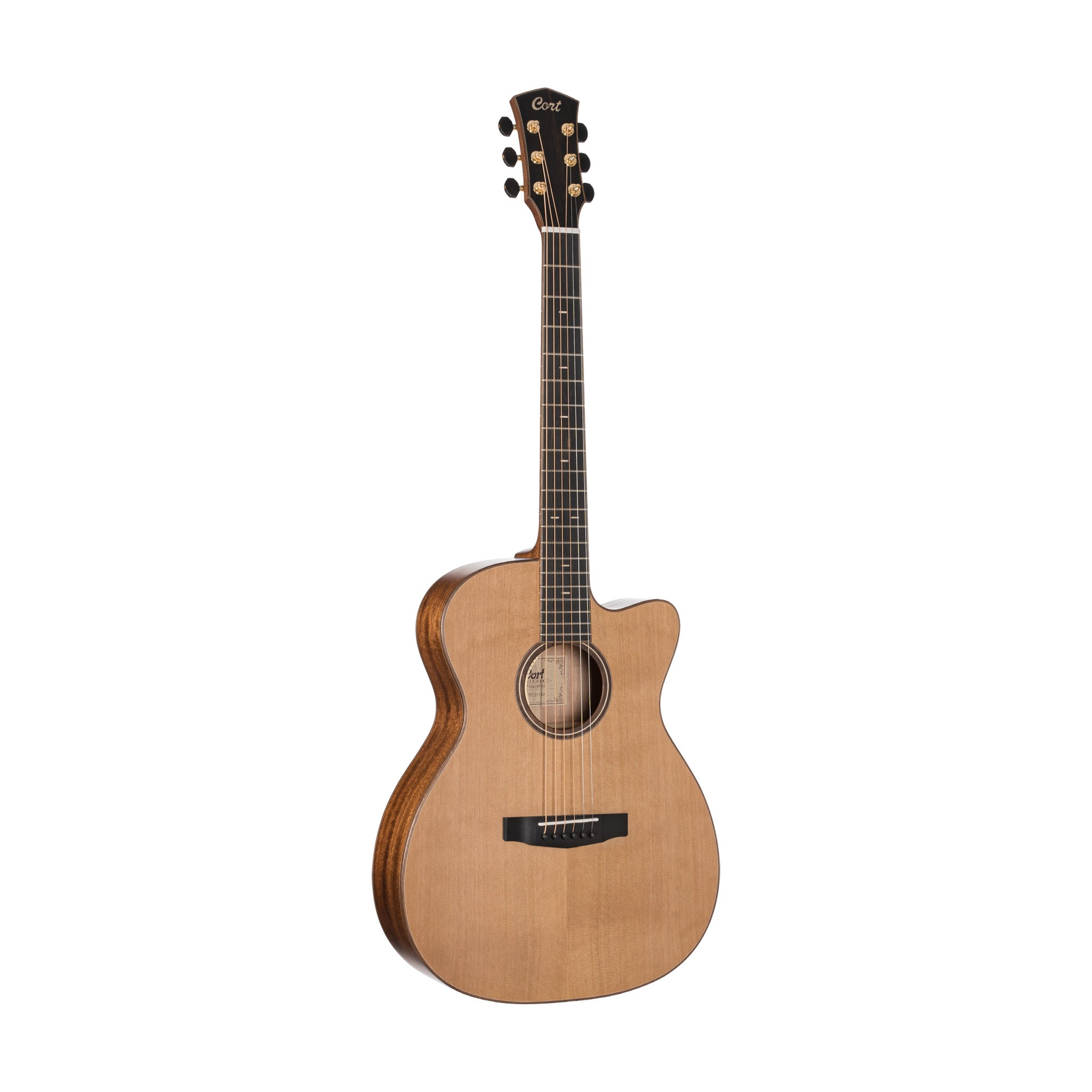 Cort Flow-OC Acoustic Guitar w/Case, Natural Satin