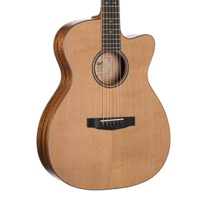Cort Flow-OC Acoustic Guitar w/Case, Natural Satin