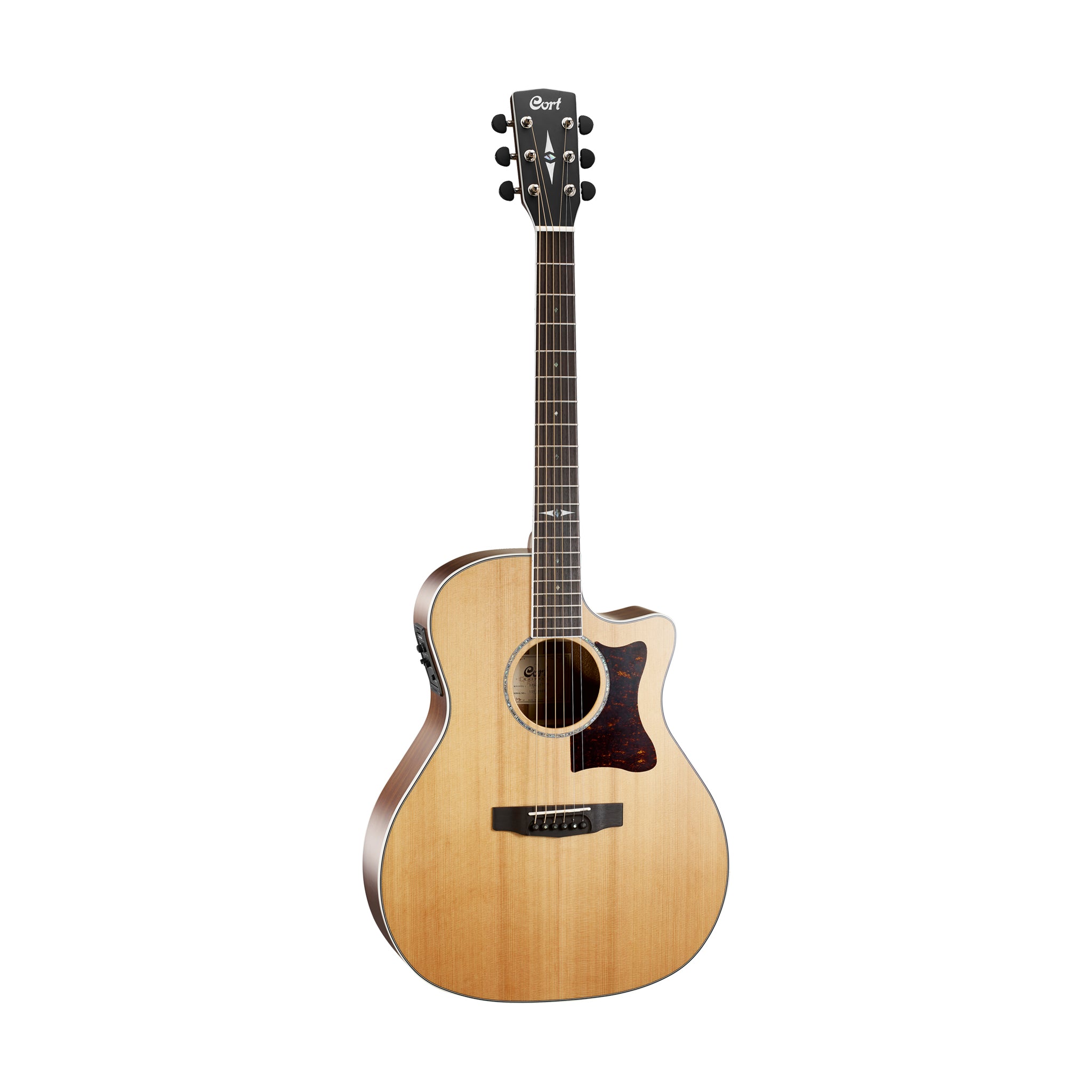Cort GA5F-BW Acoustic Guitar, Natural Satin