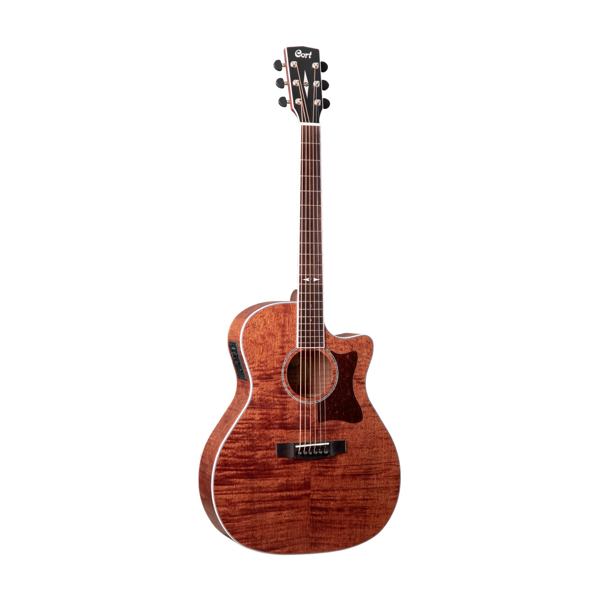 Cort GA5F-FMH-OP Acoustic Guitar, Open Pore
