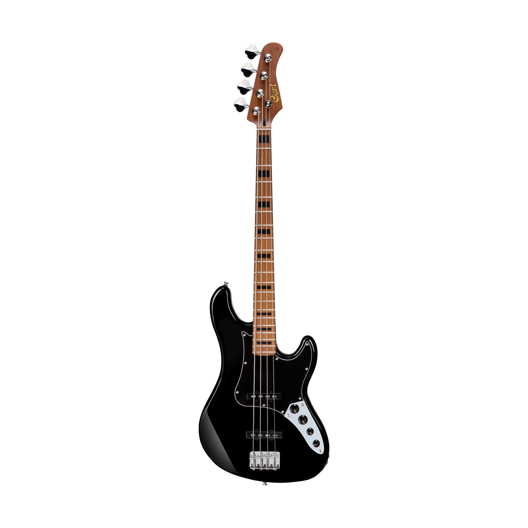 Cort GB64JJ-BK Electric Bass Guitar, Black