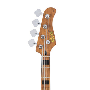 Cort GB64JJ-NAT Electric Bass Guitar, Natural