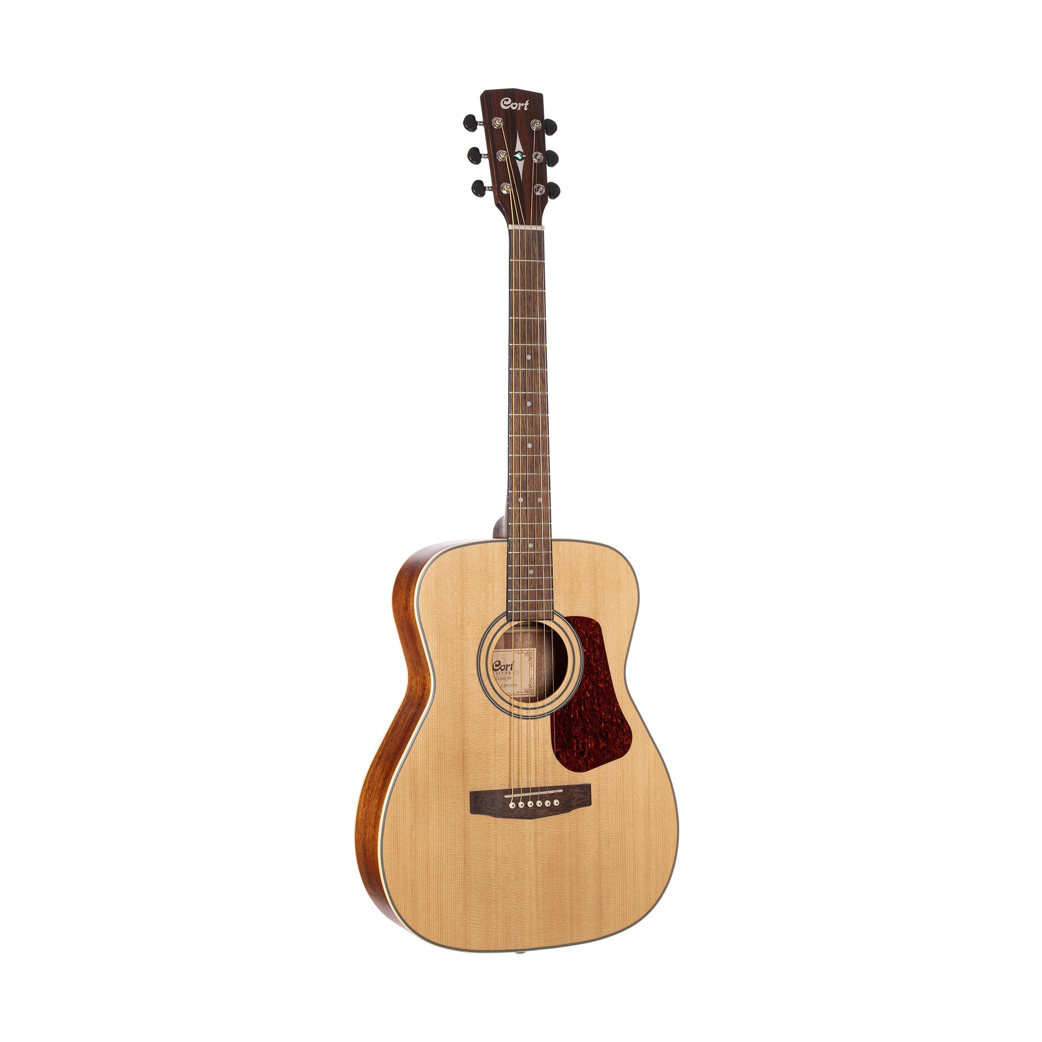Cort L100C-NS Acoustic Guitar w/Bag, Natural Satin