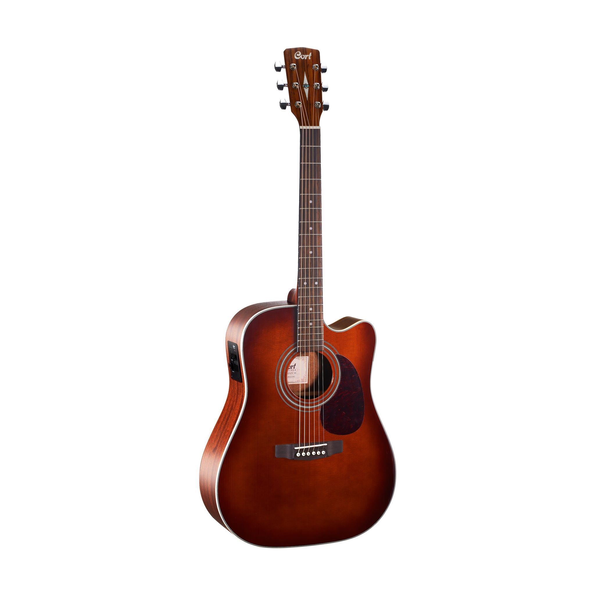Cort MR500E-BR Acoustic Guitar, Brown Burst