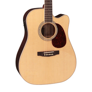 Cort MR710F Left-Handed Acoustic Guitar, Natural Satin