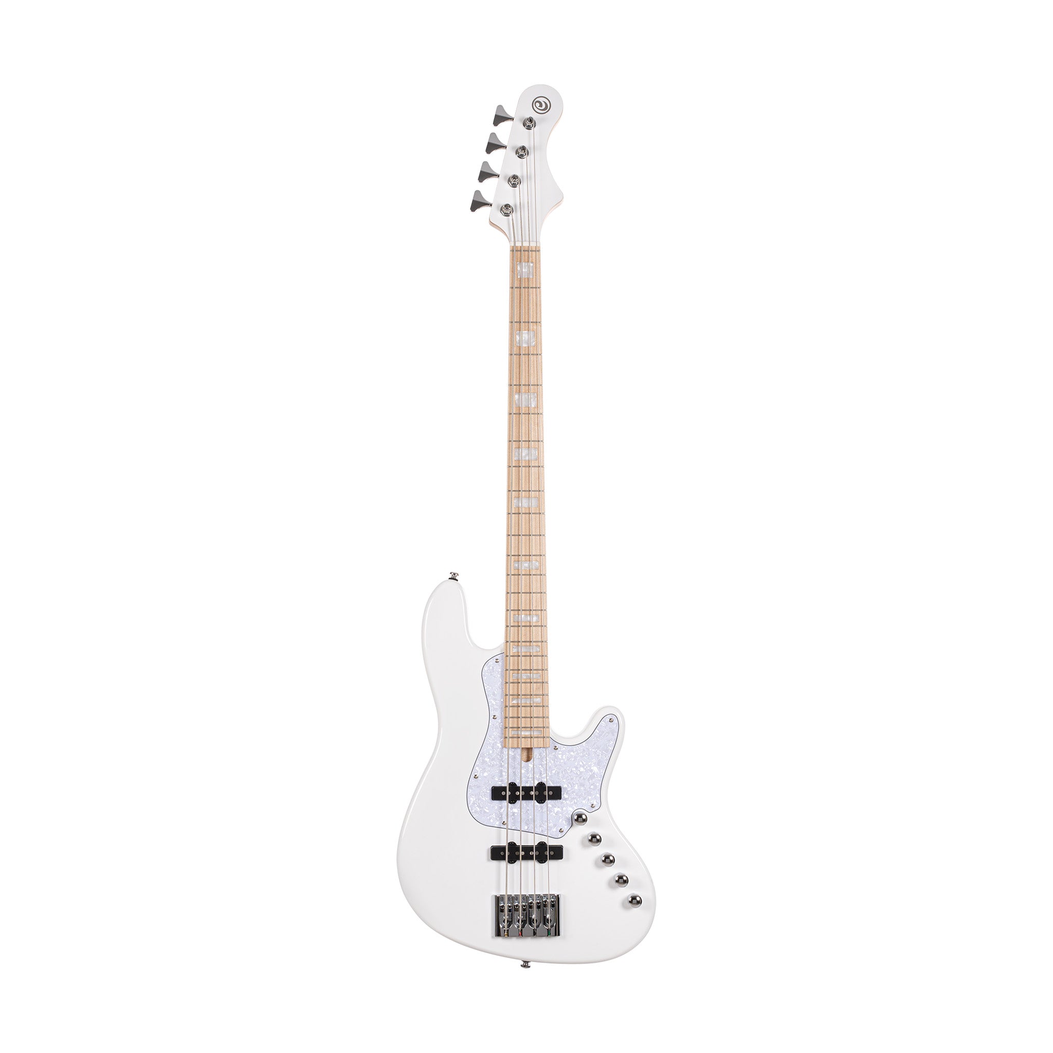 Cort NJS4-WHT Rob Elrick Signature Bass Guitar w/Case, White