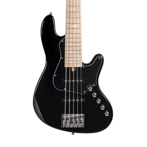 Cort NJS5-BK Rob Elrick Signature Bass Guitar w/Case, Black