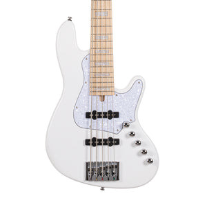 Cort NJS5-WHT Rob Elrick Signature Bass Guitar w/Case, White