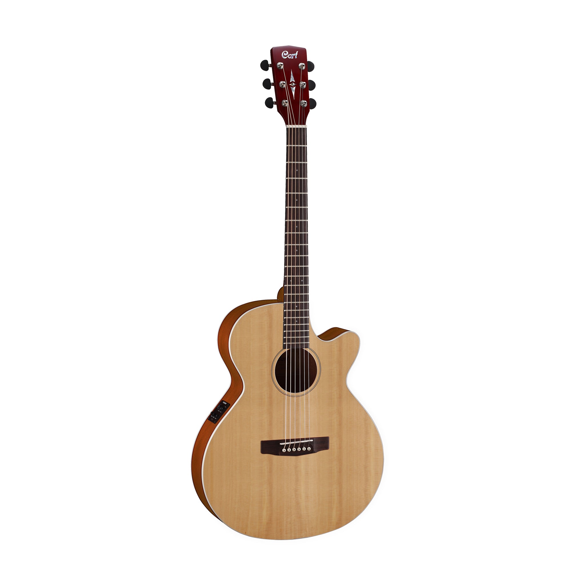 Cort SFX1F NAT TOP単板 エレアコ Cort SFX-ENS Series Cutaway Acoustic-Electric Guitar Natural