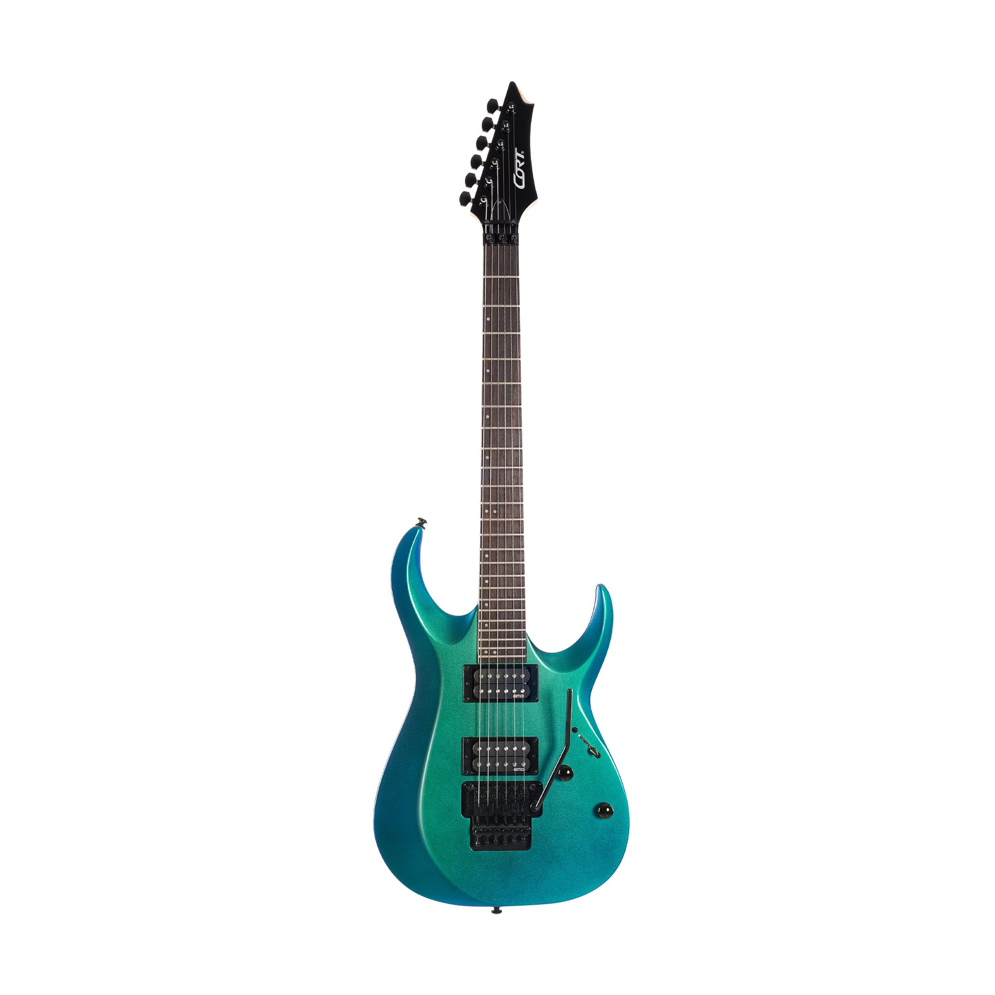 Cort X300-FBL Electric Guitar, Flip Blue