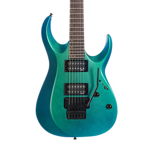 Cort X300-FBL Electric Guitar, Flip Blue