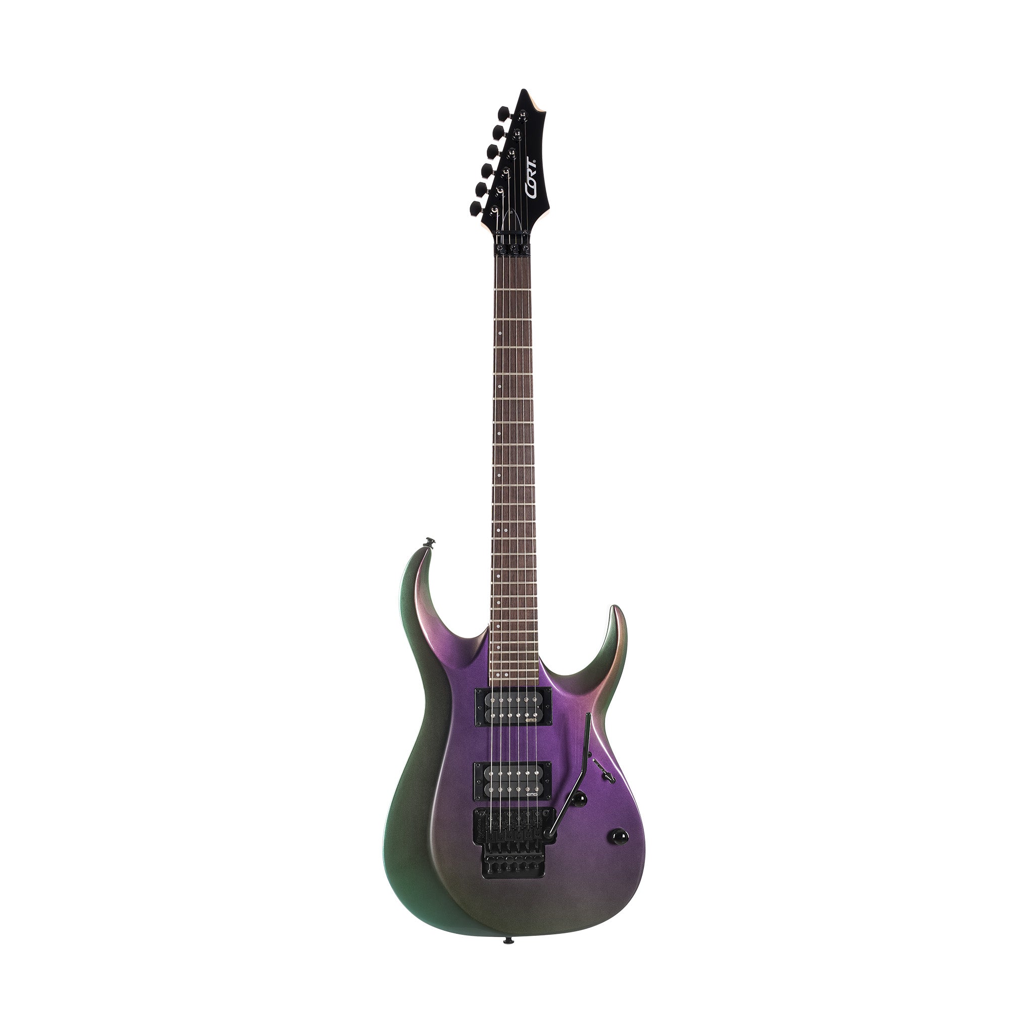 Cort X300-FPU Electric Guitar, Flip Purple
