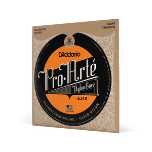 D'Addario EJ43 Pro-Arte Nylon Classical Guitar Strings, Light Tension