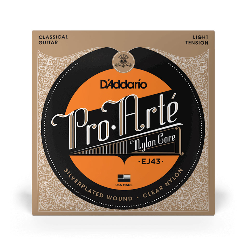 D'Addario EJ43 Pro-Arte Nylon Classical Guitar Strings, Light Tension