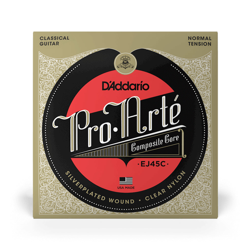 D'Addario EJ-45C Pro-Arte Composite Nylon Classical Guitar Strings, Normal Tension