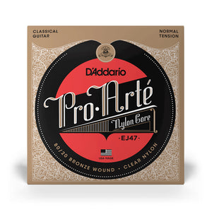 D'Addario EJ47 80/20 Bronze Pro-Arte Nylon Classical Guitar Strings, Normal Tension