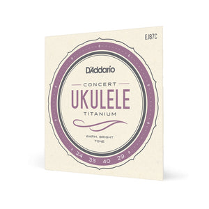 D'Addario EJ87C Titanium Ukulele Strings, Concert