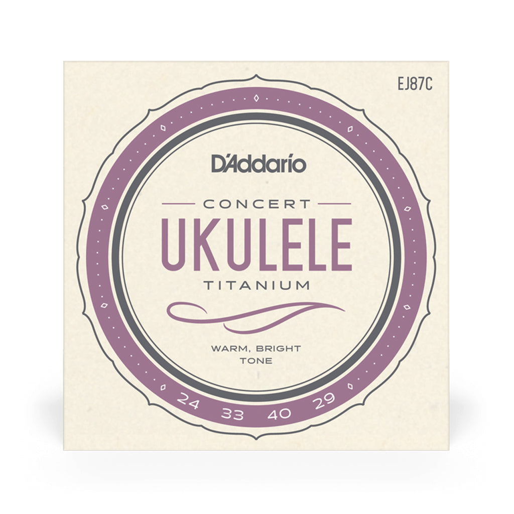 D'Addario EJ87C Titanium Ukulele Strings, Concert