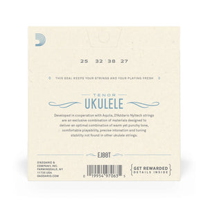 D'Addario EJ88T Nyltech Ukulele Strings, Tenor