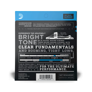 D'Addario EXL170M Nickel Wound Bass Guitar Strings, Light, 45-100, Medium Scale