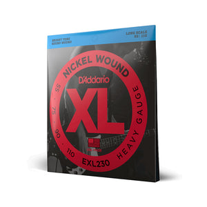 D'Addario EXL230 Nickel Wound Bass Guitar Strings, Heavy, 55-110, Long Scale