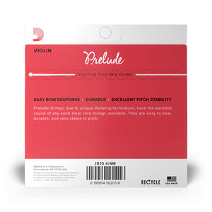 D'Addario J811 4/4M Prelude Violin Single String, E, 4/4 Medium