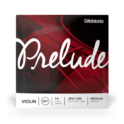 D'Addario J813 1/4M Prelude Violin Single String, D, 1/4 Medium