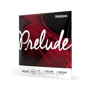 D'Addario J813 3/4M Prelude Violin Single String, D, 3/4 Medium