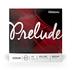 D'Addario J814 3/4M Prelude Violin Single String, G, 3/4 Medium