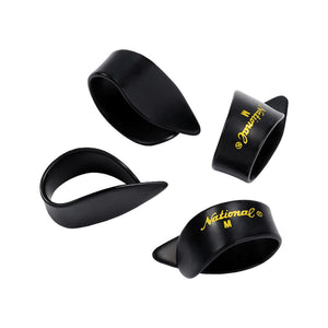 D'Addario NP7B-04 National Thumb Picks, Medium Black Celluloid, 4-Pack