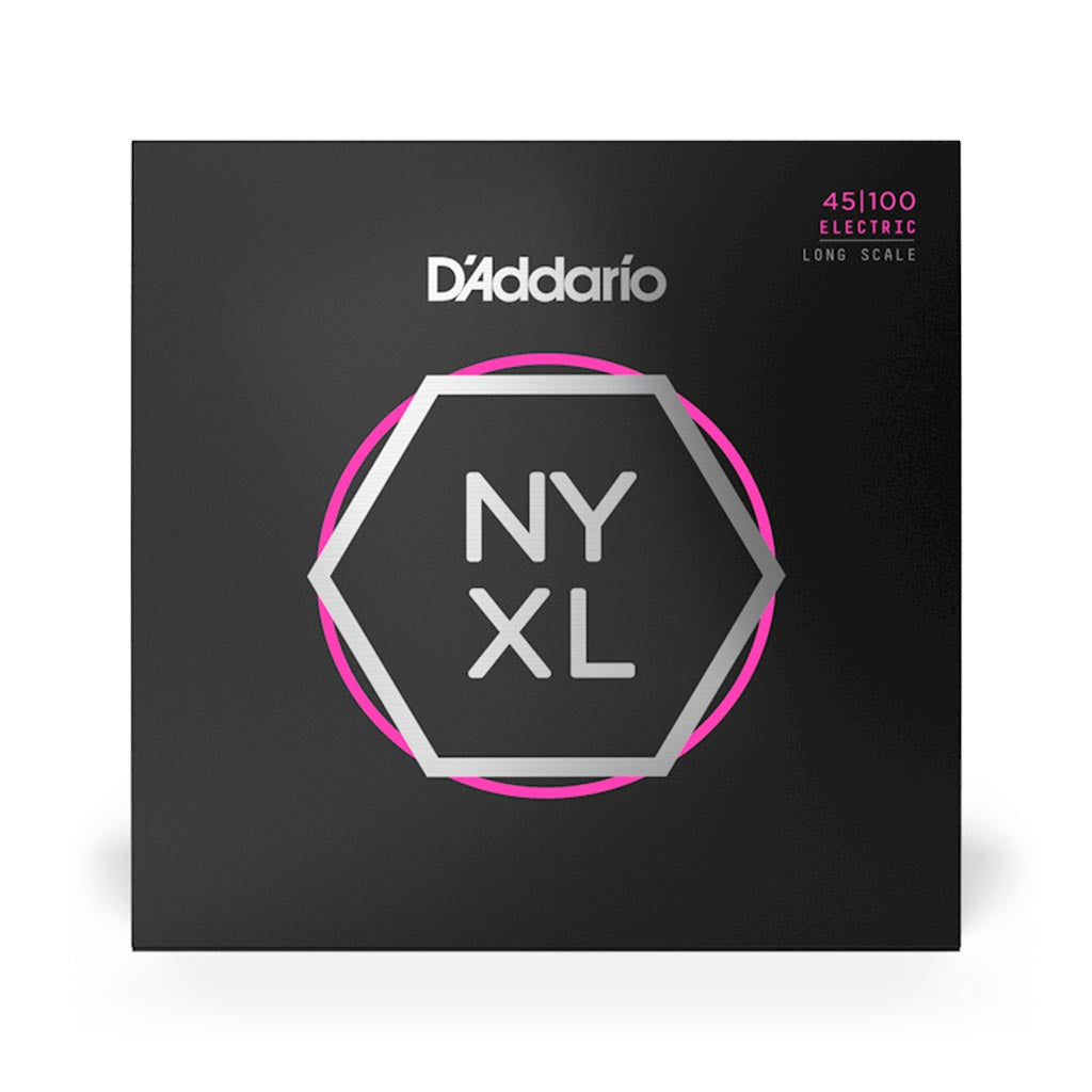 D'Addario NYXL45100 NYXL Bass Strings, Long Scale, Regular, 45-100
