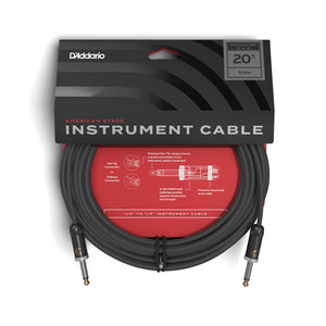 D'Addario PW-AMSG-20 American Stage Instrument Cable, 20 feet