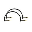 D'Addario PW-FPRR-206OS Offset Right Angle to Right Angle Flat Patch Cable, 6-Inch, Twin-Pack