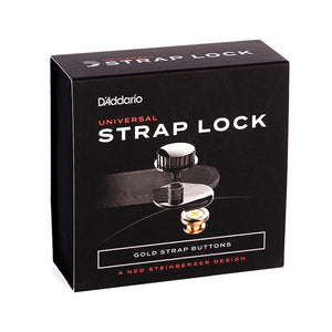 D'Addario NS Universal Strap Lock System, Gold
