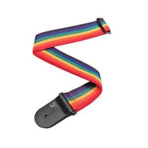 D'Addario PWS111 Polypropylene Guitar Strap, Rainbow
