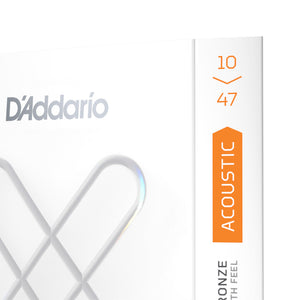 D'Addario XSABR1047 XS 80/20 Bronze Acoustic Guitar Strings, Extra Light, 10-47