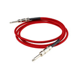 DiMarzio EP1710SSRD Overbraid Instrument Cable, 10ft, Red