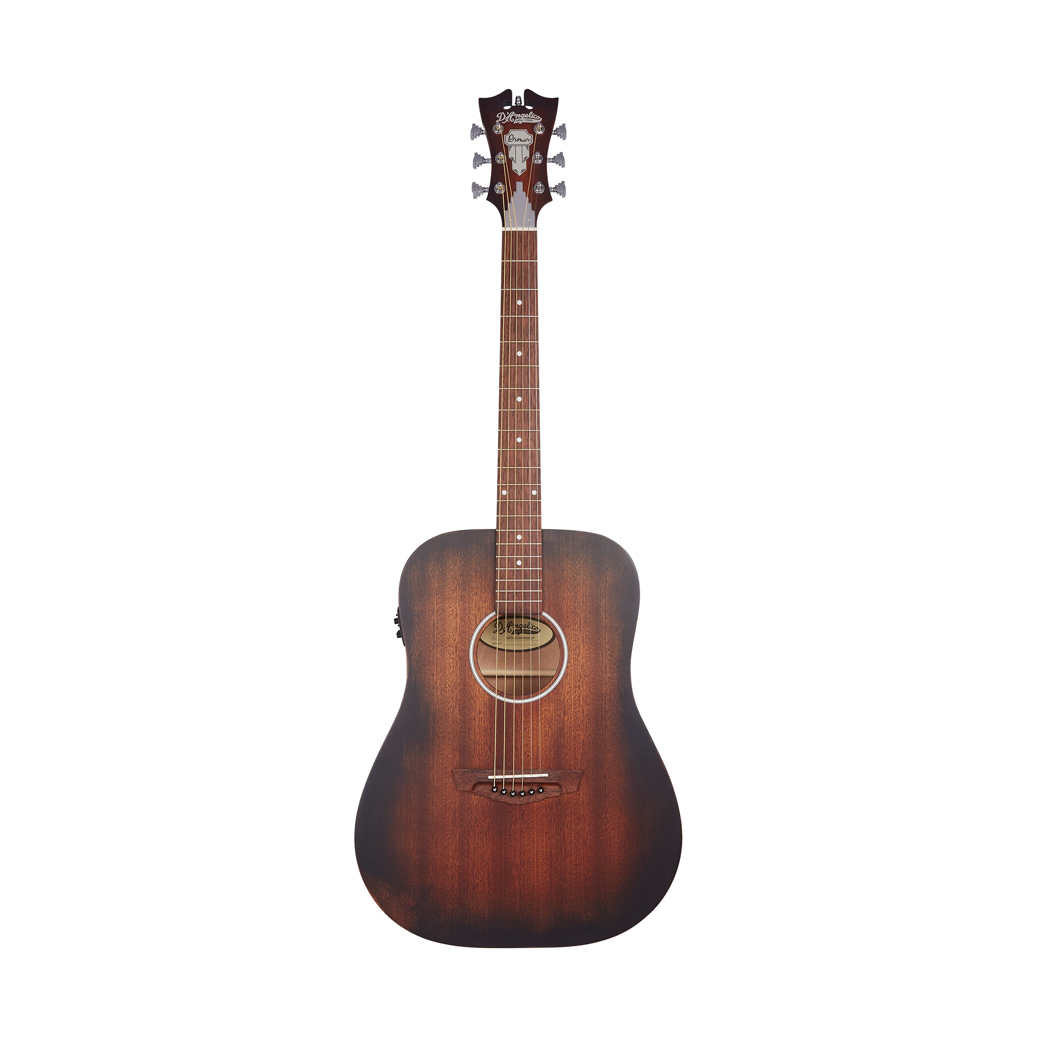 D'Angelico Premier Lexington LS Dreadnought Acoustic Guitar, Aged Mahogany