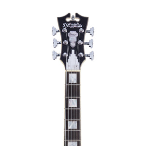 D'Angelico Premier Mini DC Semi-Hollow Electric Guitar, Black Flake