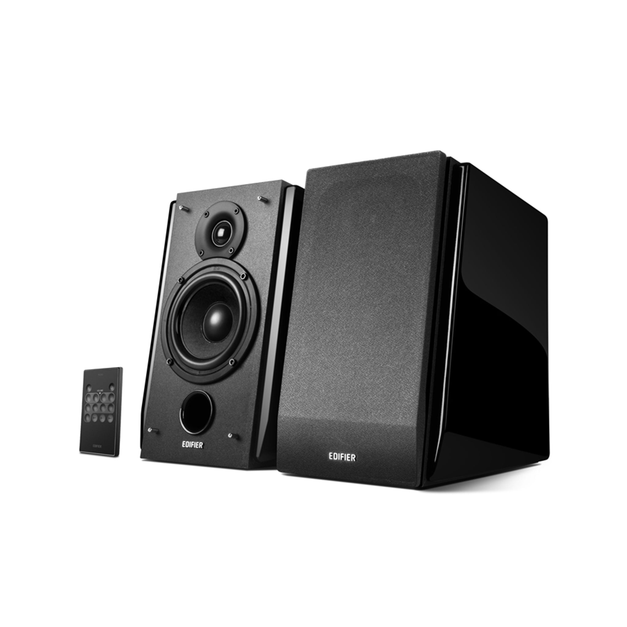 Edifier R1850DB Bookshelf Bluetooth Speaker, 70W, Glossy Black (Pair)