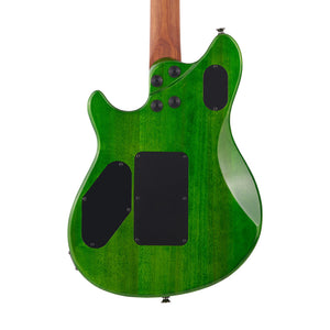 EVH Wolfgang WG Standard QM Electric Guitar, Baked Maple FB, Transparent Green