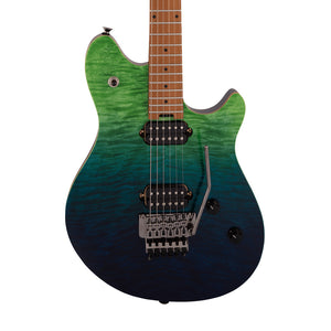 EVH Wolfgang WG Standard QM Electric Guitar, Baked Maple FB, Tahiti Night