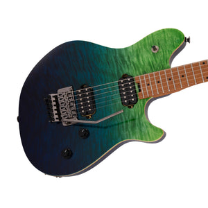 EVH Wolfgang WG Standard QM Electric Guitar, Baked Maple FB, Tahiti Night