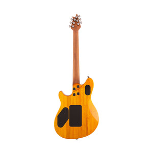 EVH Wolfgang WG Standard QM Electric Guitar, Baked Maple FB, Transparent Amber