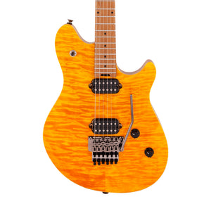 EVH Wolfgang WG Standard QM Electric Guitar, Baked Maple FB, Transparent Amber