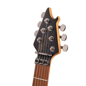EVH Wolfgang WG Standard QM Electric Guitar, Baked Maple FB, Transparent Amber