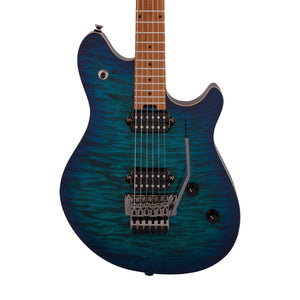 EVH Wolfgang WG Standard QM Electric Guitar, Baked Maple FB, Chlorine Burst
