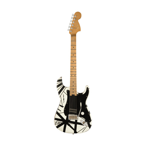 EVH Striped Series 78 Eruption Electric Guitar, Black/White